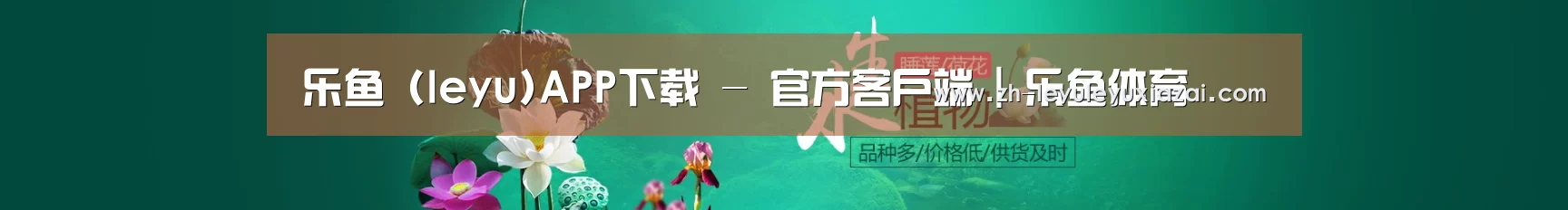 鲜花水草花卉网站模板